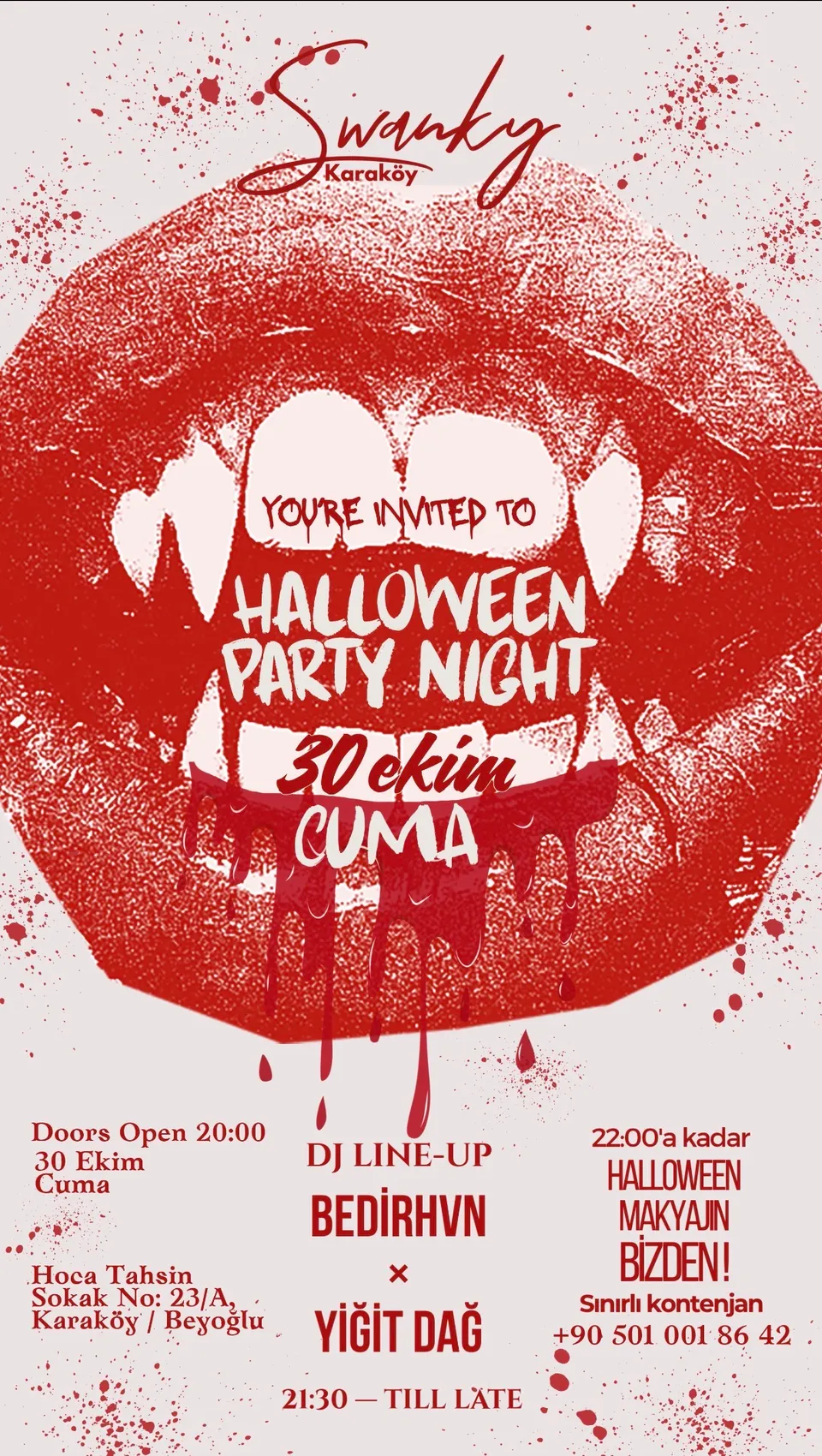 SWANKY HALLOWEEN | 30 EKİM CUMA card