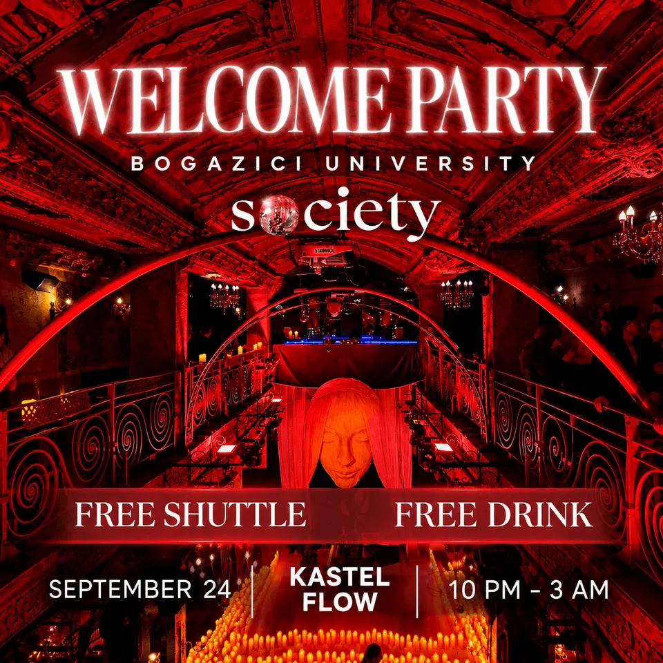 The Society Welcome Party card