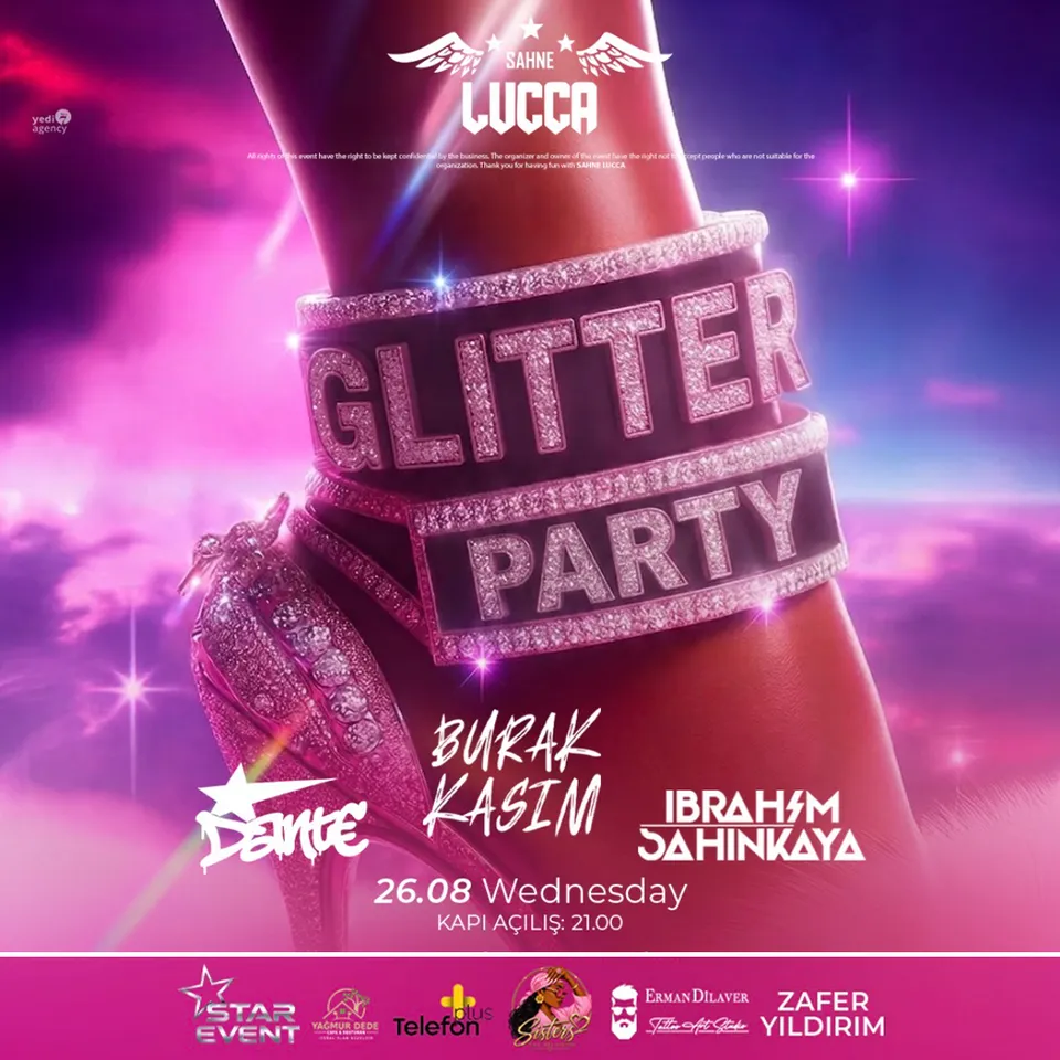 GLITTER PARTY card