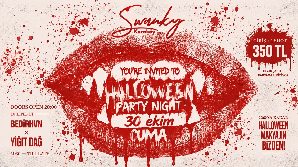 SWANKY HALLOWEEN | 30 EKİM CUMA card