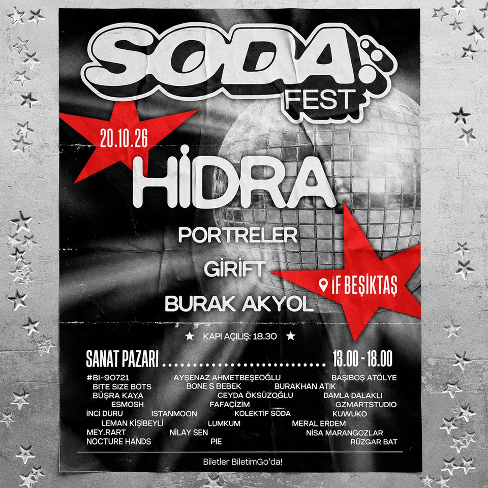 SODA FEST HİDRA KONSERİ W/PORTRELER, GİRİFT, BURAK AKYOL card