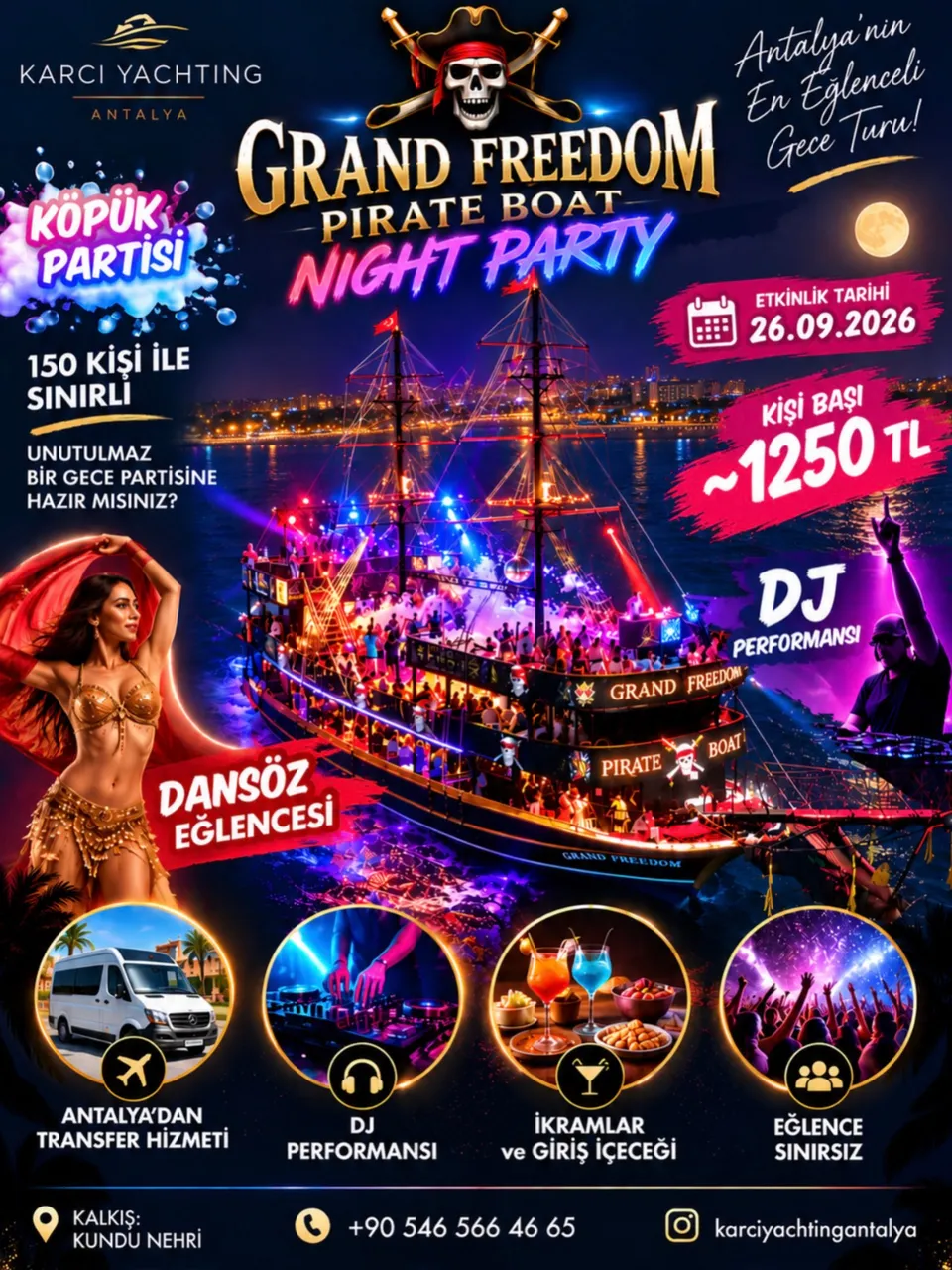GRAND FREEDOM – DENİZDE ÇILGIN GECE KÖPÜK PARTİSİ thumbnail