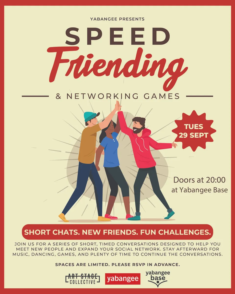Speed Friending & Networking Games Night card
