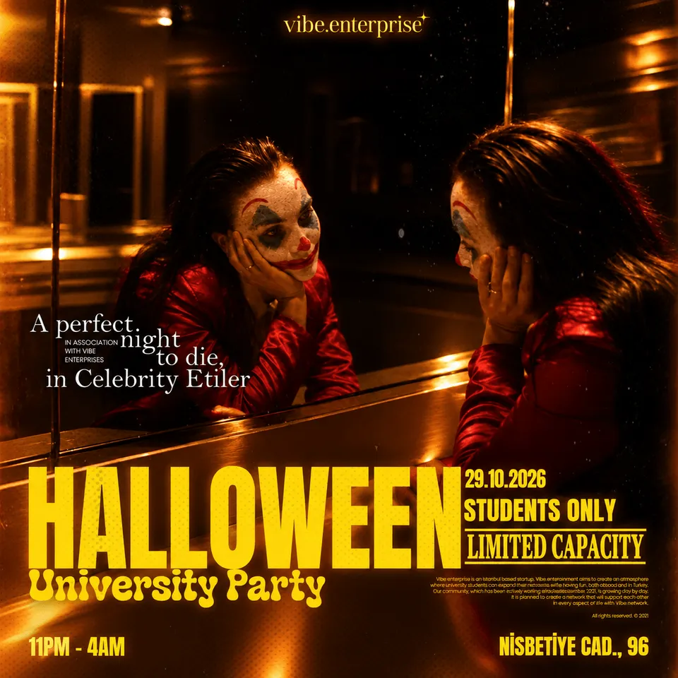 CELEBRITY UNI HALLOWEEN PARTY card