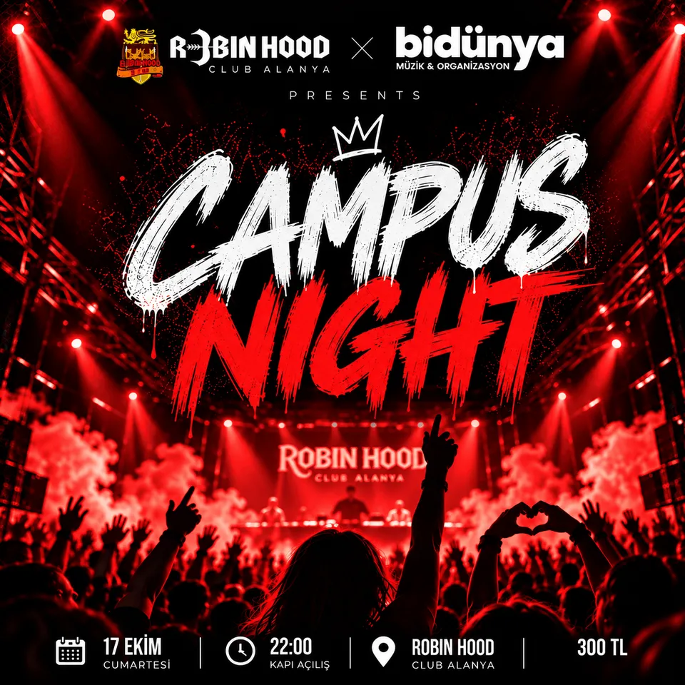 Campus Night - Robin Hood Club Alanya card