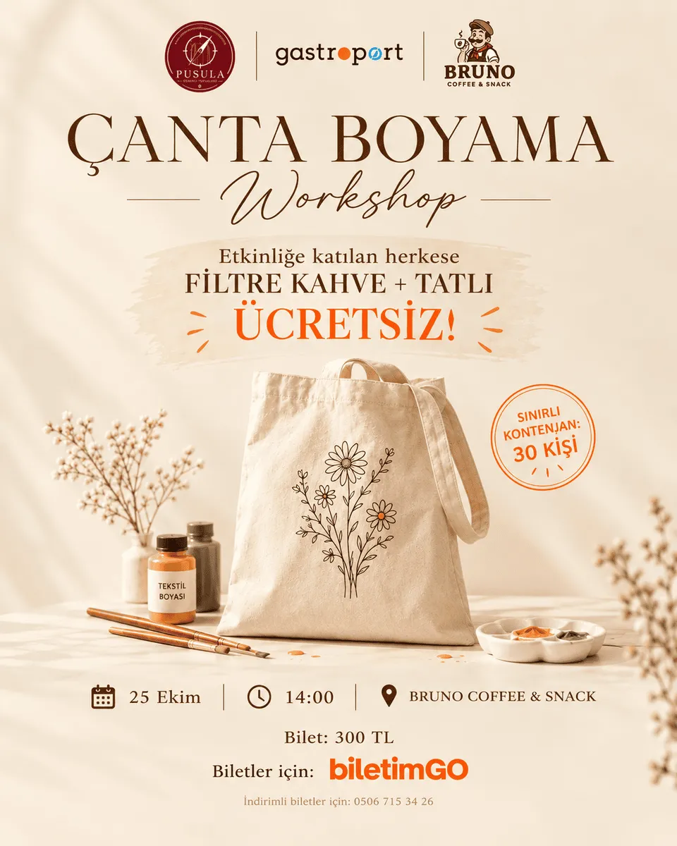 Çanta Boyama Workshop card