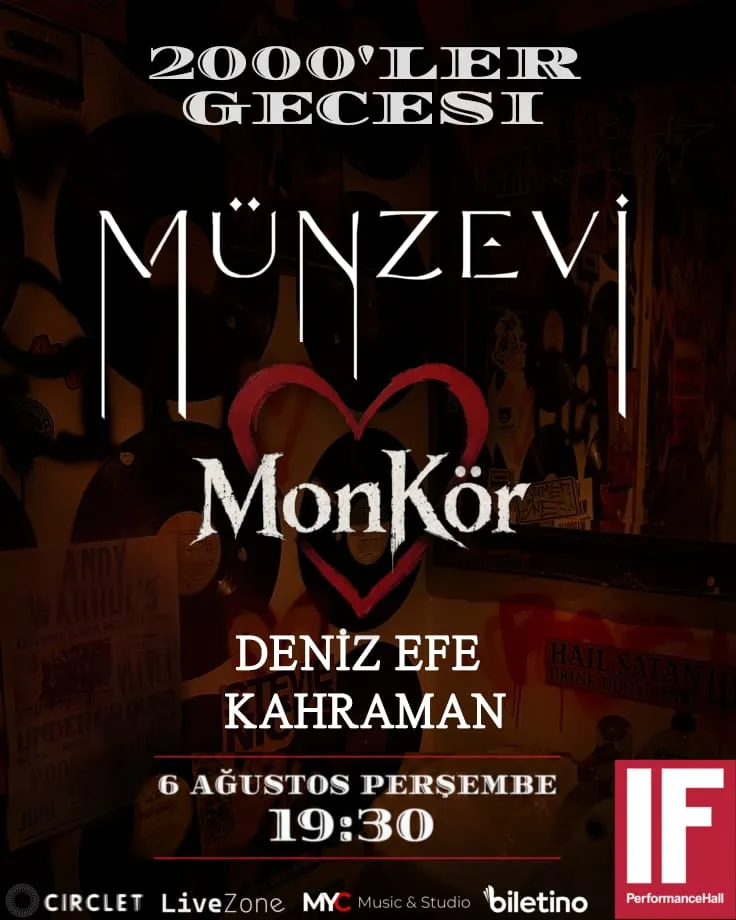 IF TUNUS 2000'LER ROCK ("MÜNZEVİ,MONKÖR,DENİZ EFE KAHRAMAN") card