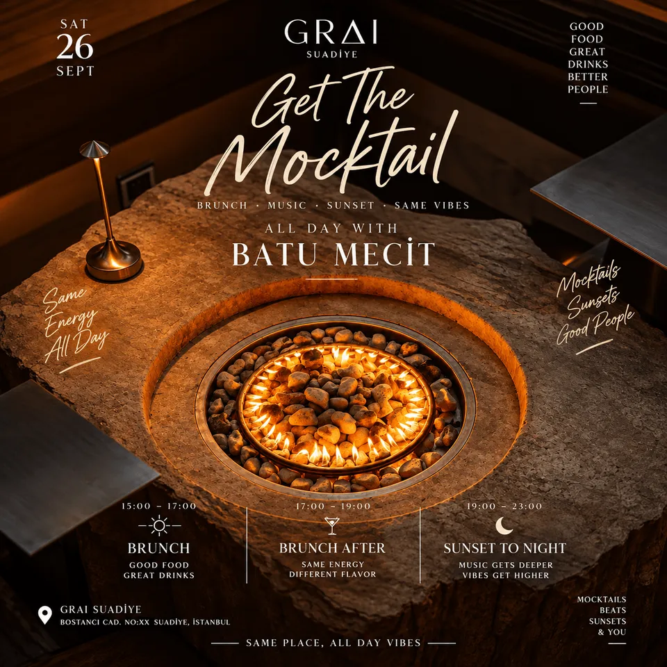 Grai Happy Hour card