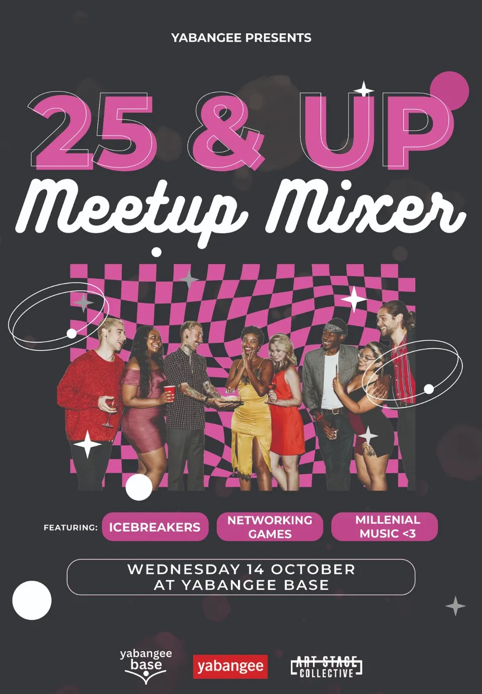 25 Years Old &amp; Up Meetup Mixer card