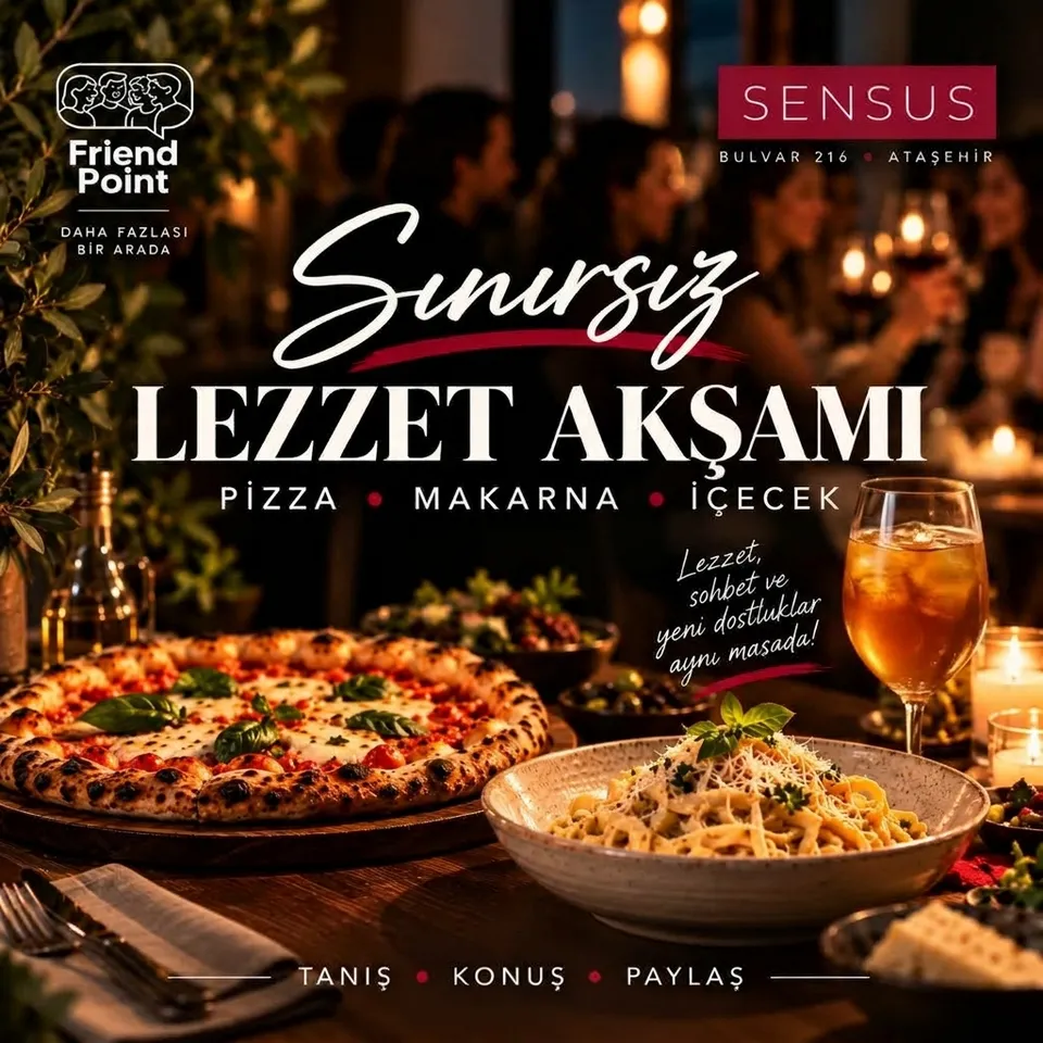 SINIRSIZ LEZZET AKŞAMI PİZZA • MAKARNA • İÇECEK card