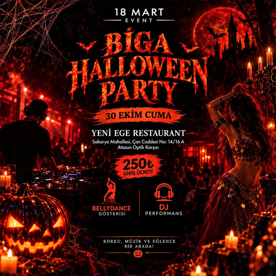 Biga Halloween Party card