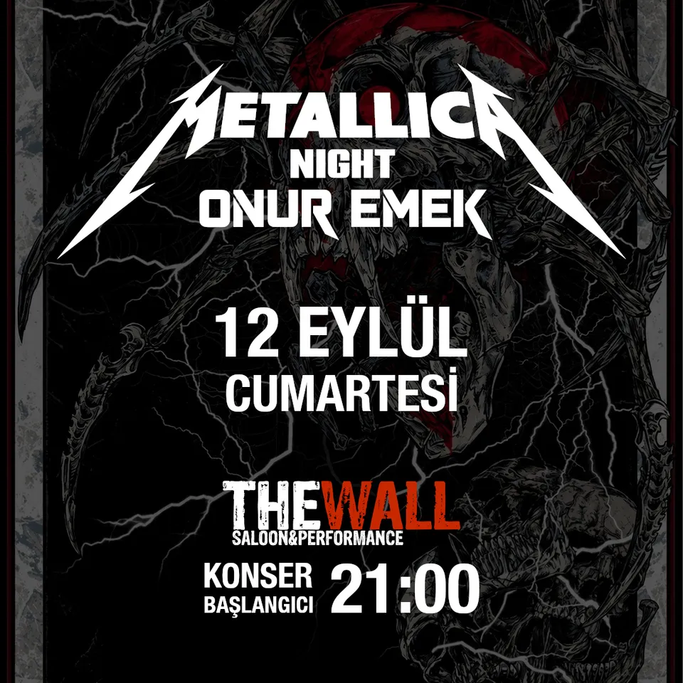 Onur Emek - Metallica Night (The Wall Saloon / Kadıköy) card