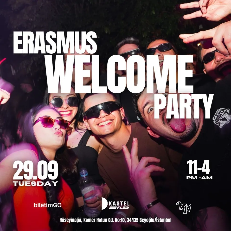 Erasmus Welcome Party card