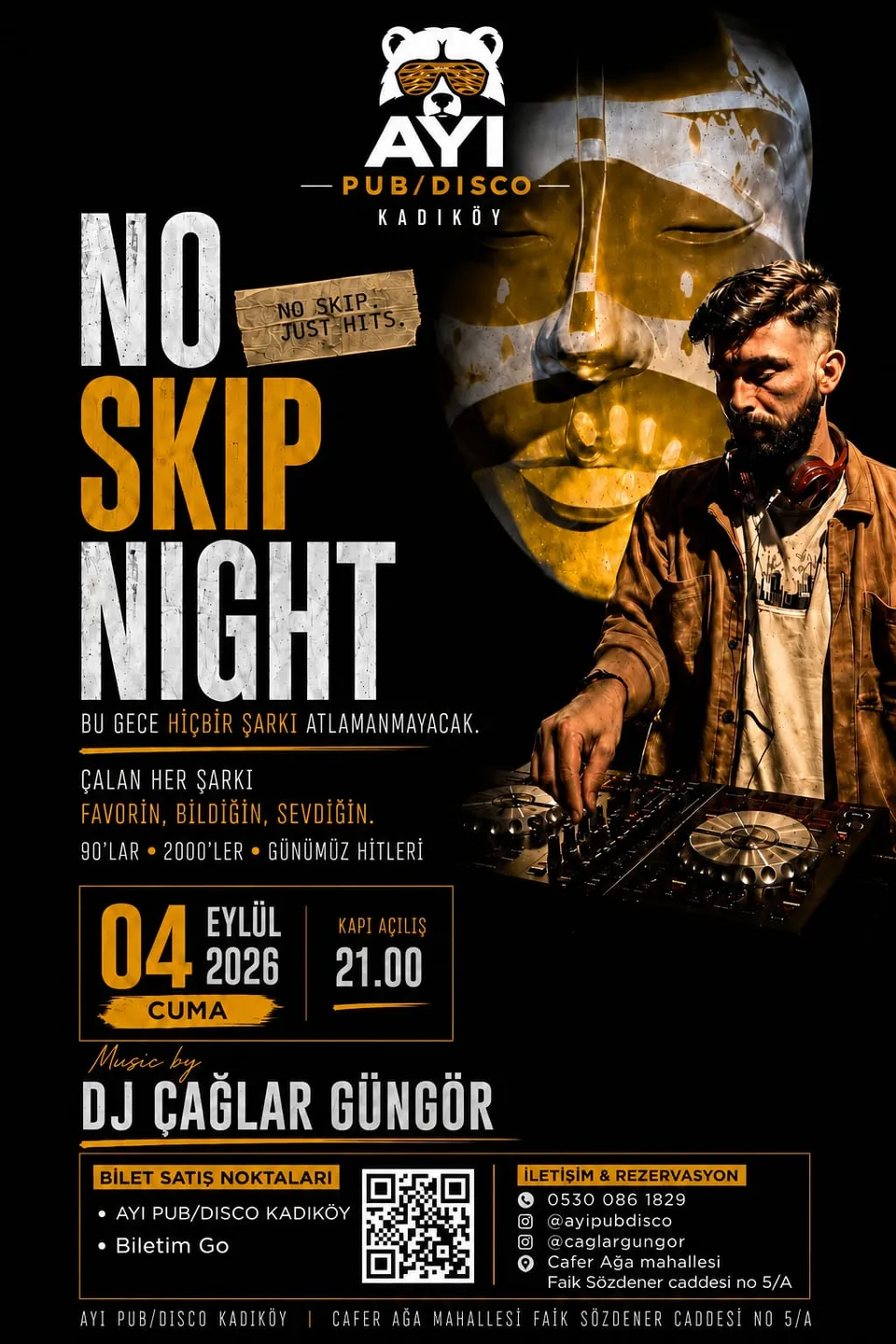 NO SKIP NIGHT card