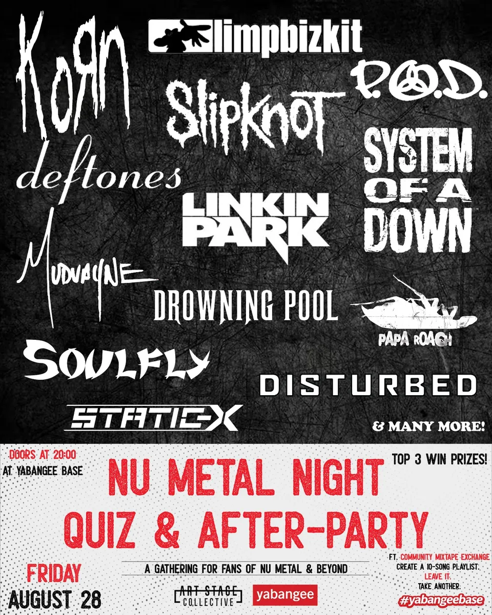 Nu Metal Night: Quiz & After-Party card