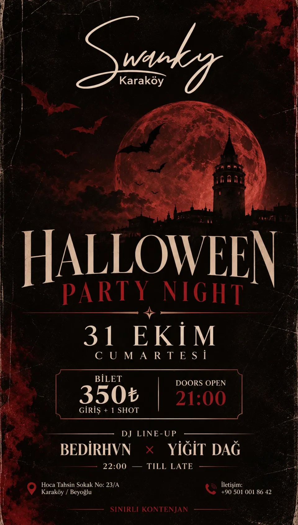 SWANKY HALLOWEEN PARTY | 31 EKİM CUMARTESİ card