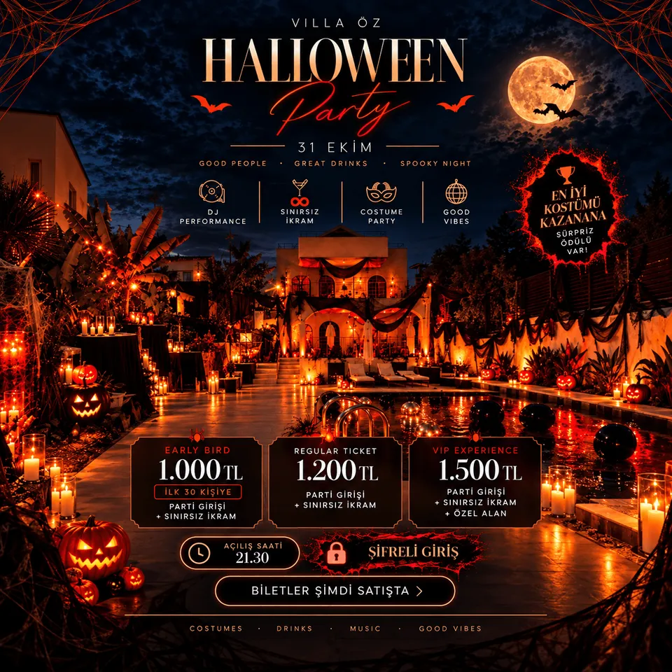 Halloween Party - Villa Öz card