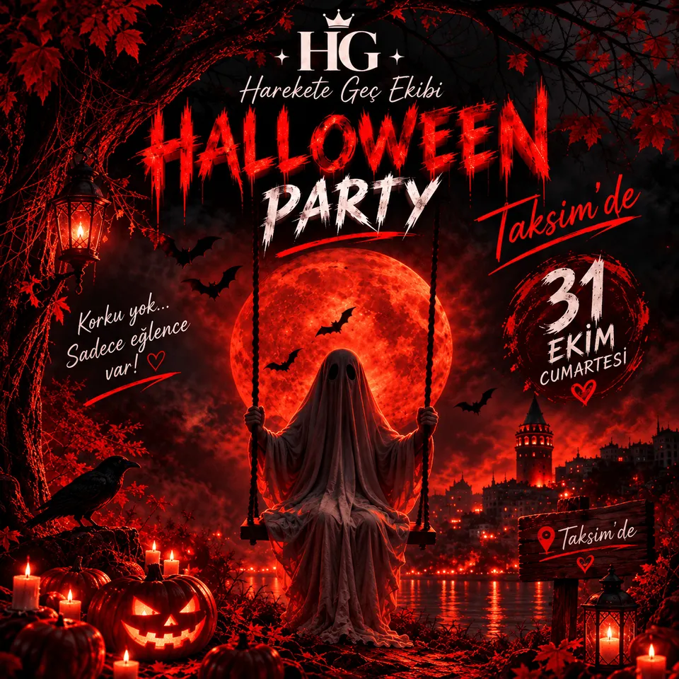 HG Halloween Gecesi card