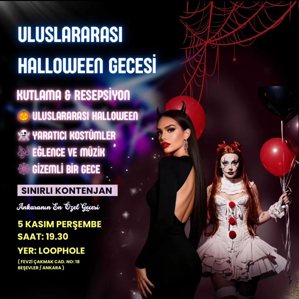 ULUSLARARASI HALLOWEEN GECESİ card