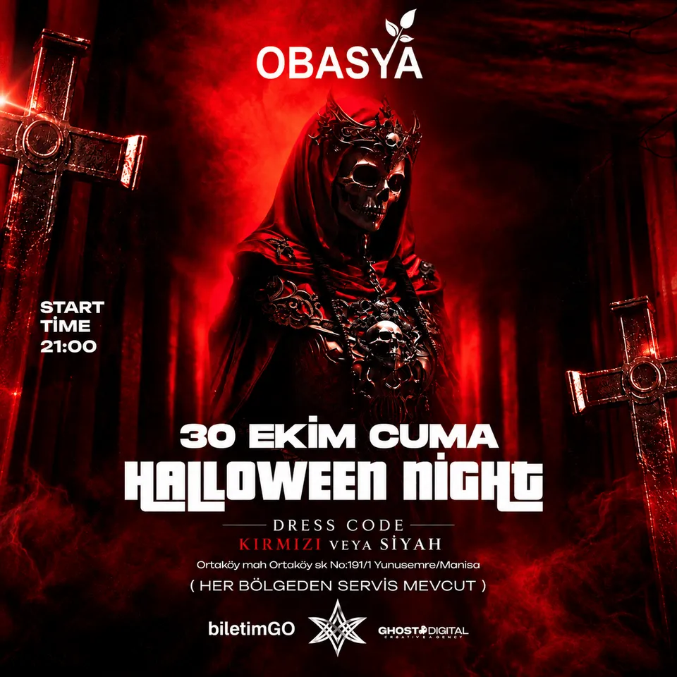 Manisa Halloween Party Obasya Otel card
