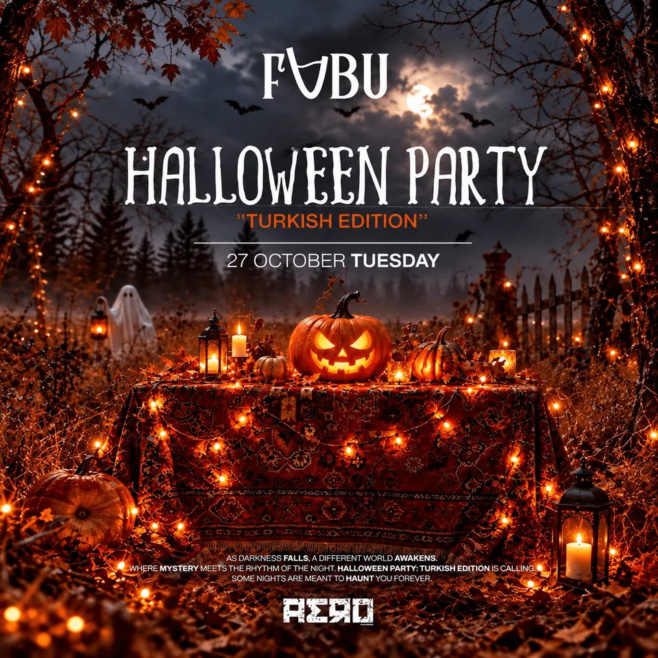 Halloween Party Turkish Edition card