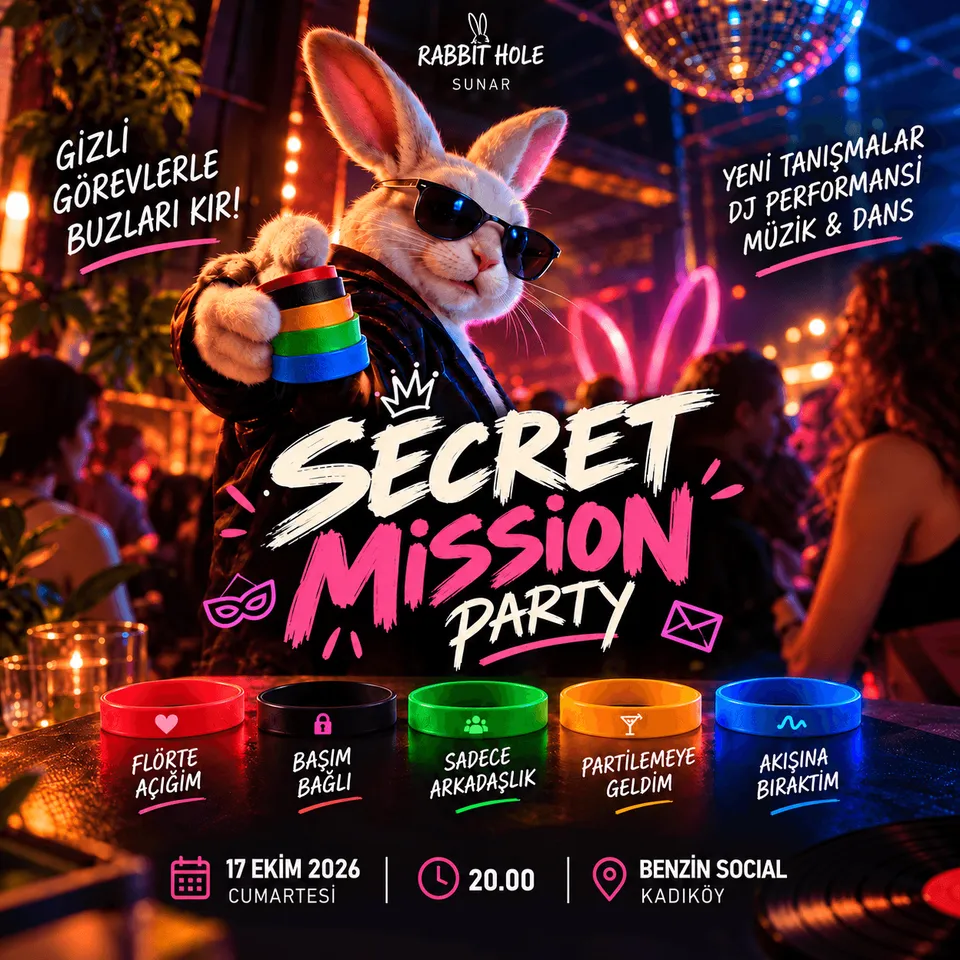 Secret Mission & Color Code Party card