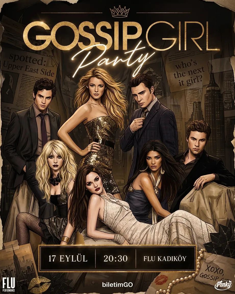 Gossip Girl Party card