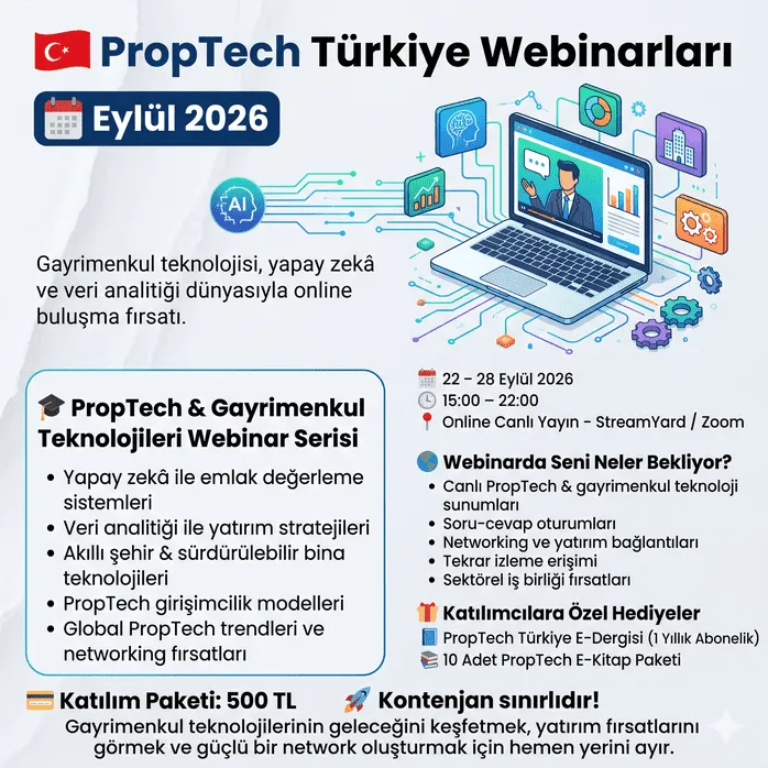 PropTech Türkiye Webinarları 2026 card