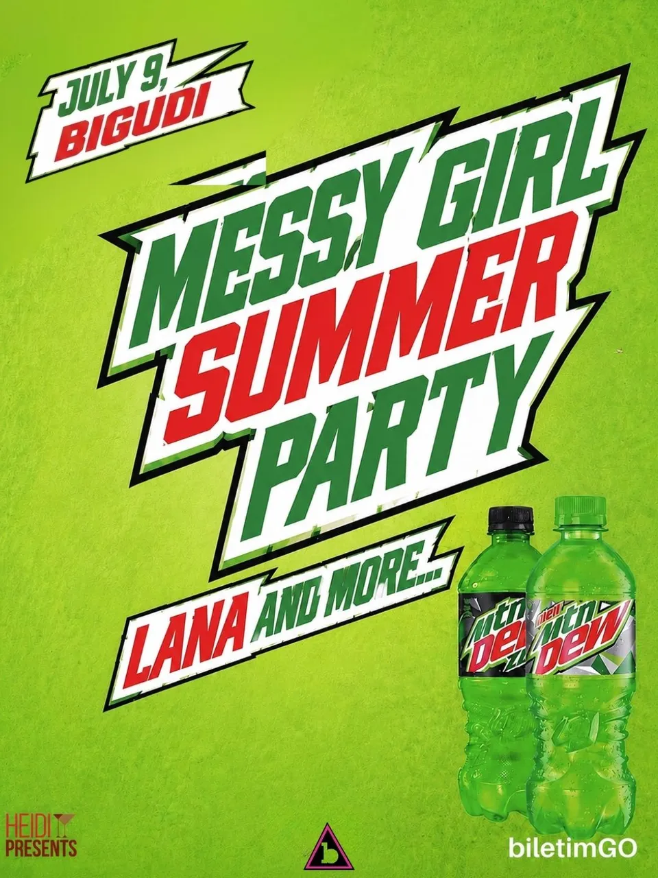 MESSY GIRL SUMMER PARTY card