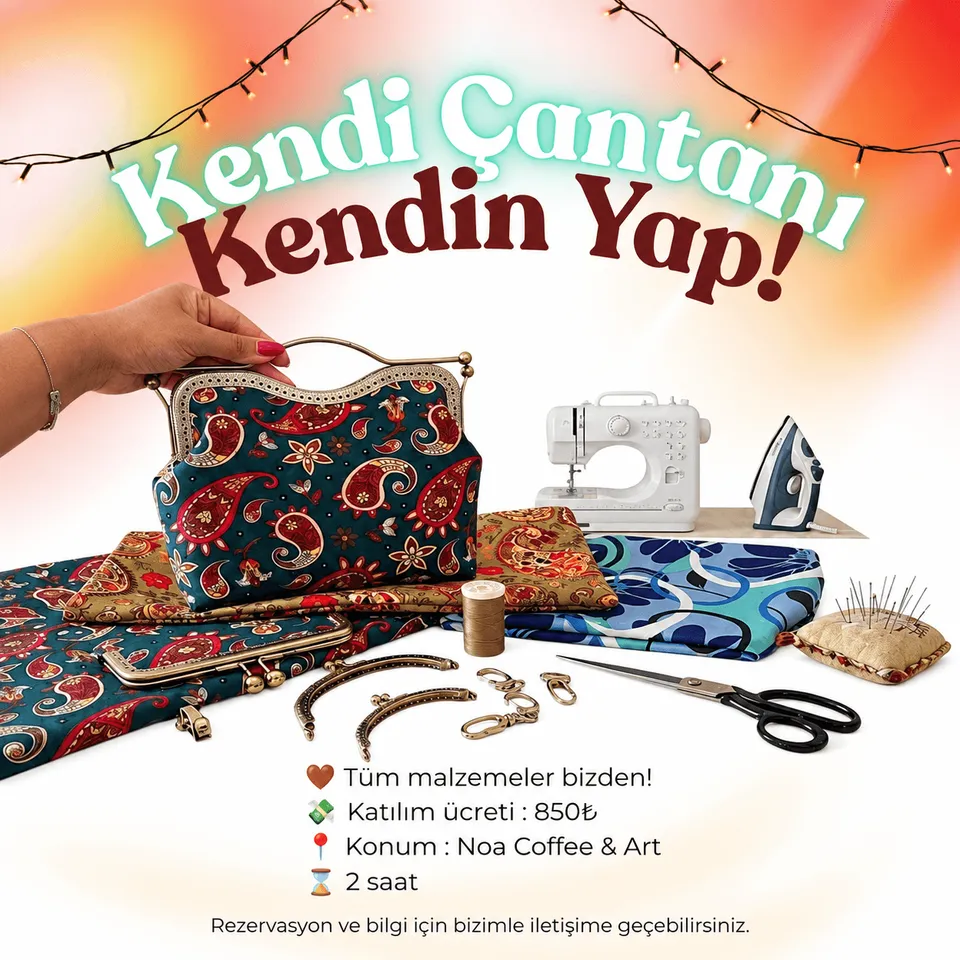 KENDİ ÇANTANI KENDİN TASARLA WORKSHOP ANKARA card