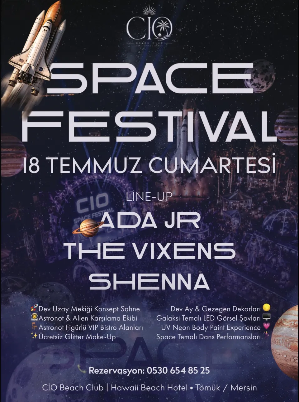 SPACE FESTIVAL card