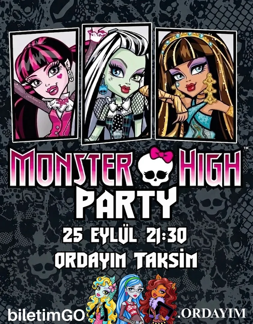 MONSTER HIGH PARTY card