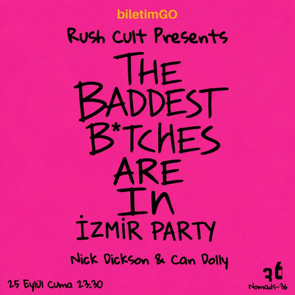 THE BADDEST B*TCHES ARE IN IZMIR PARTY card