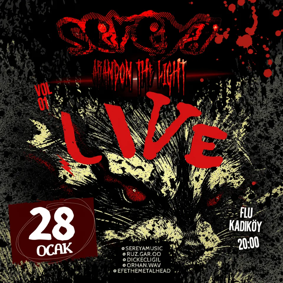 Sereya &amp; Abandon The Light Metalcore Night card