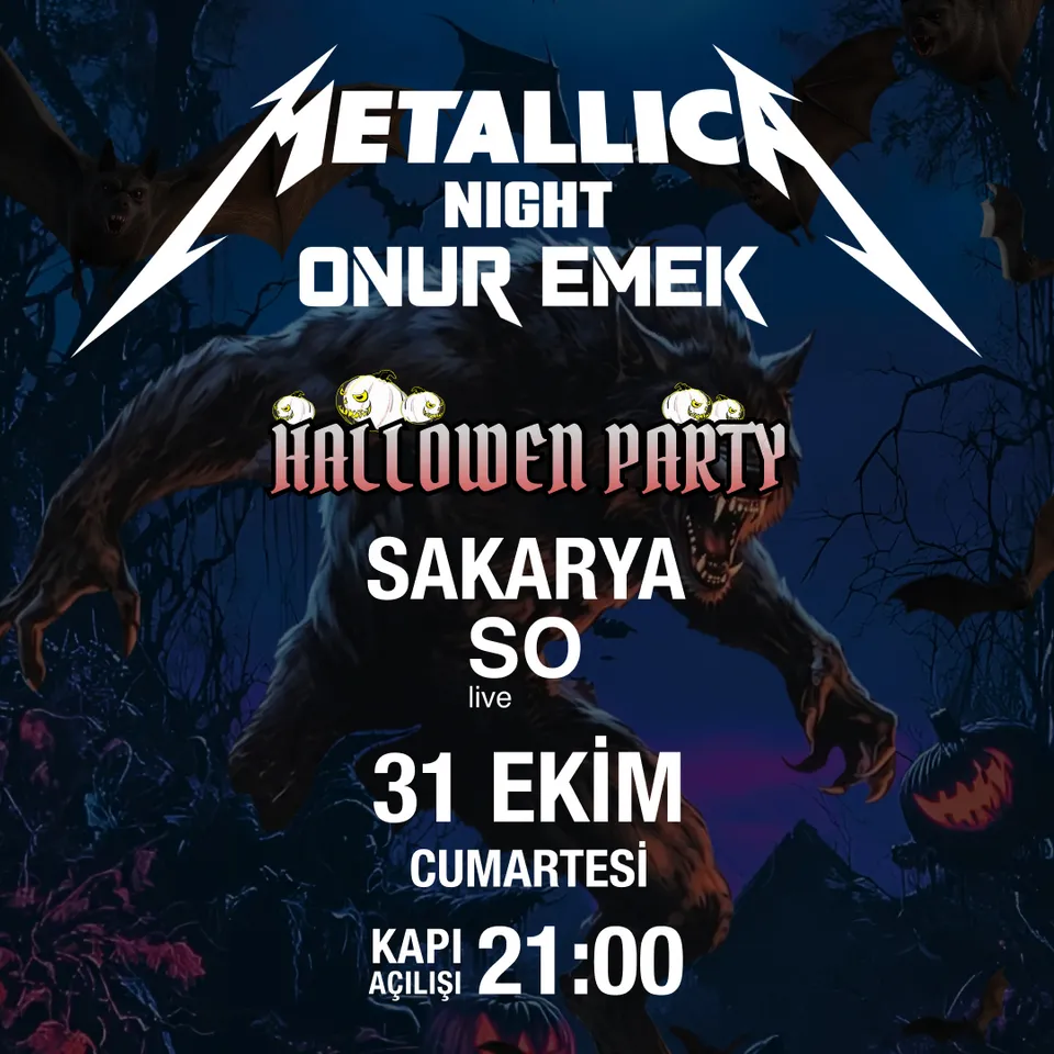 Onur Emek - Metallica Night ''Halloween Special'' (So Live / Sakarya) card