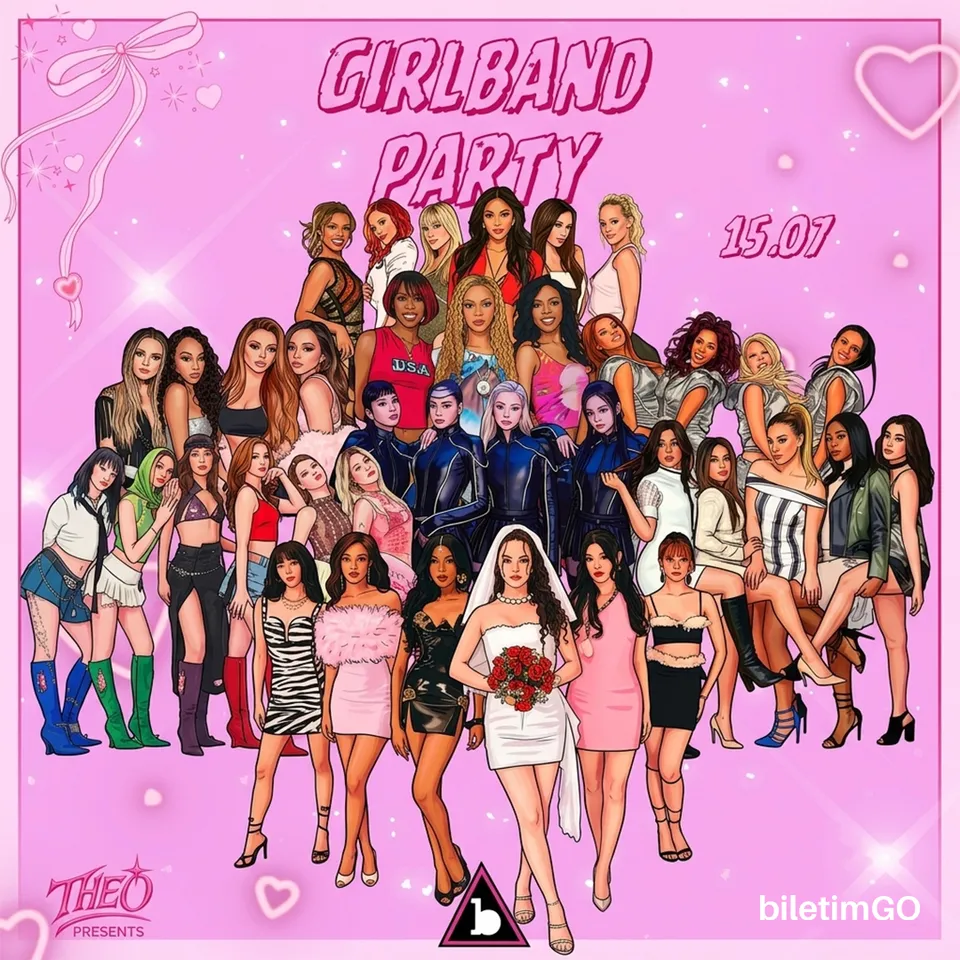 GIRL BAND PARTY card