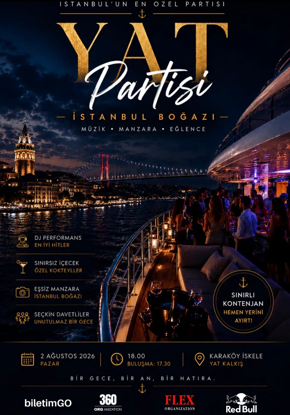 360 Yatch Party card
