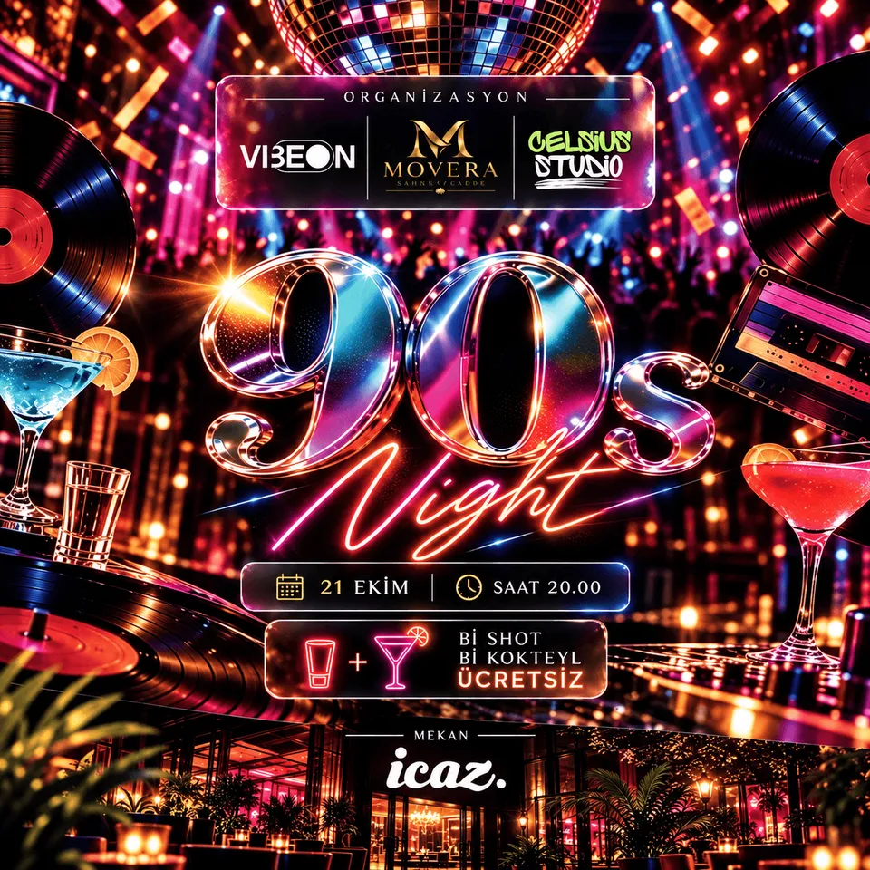 90’s Night card