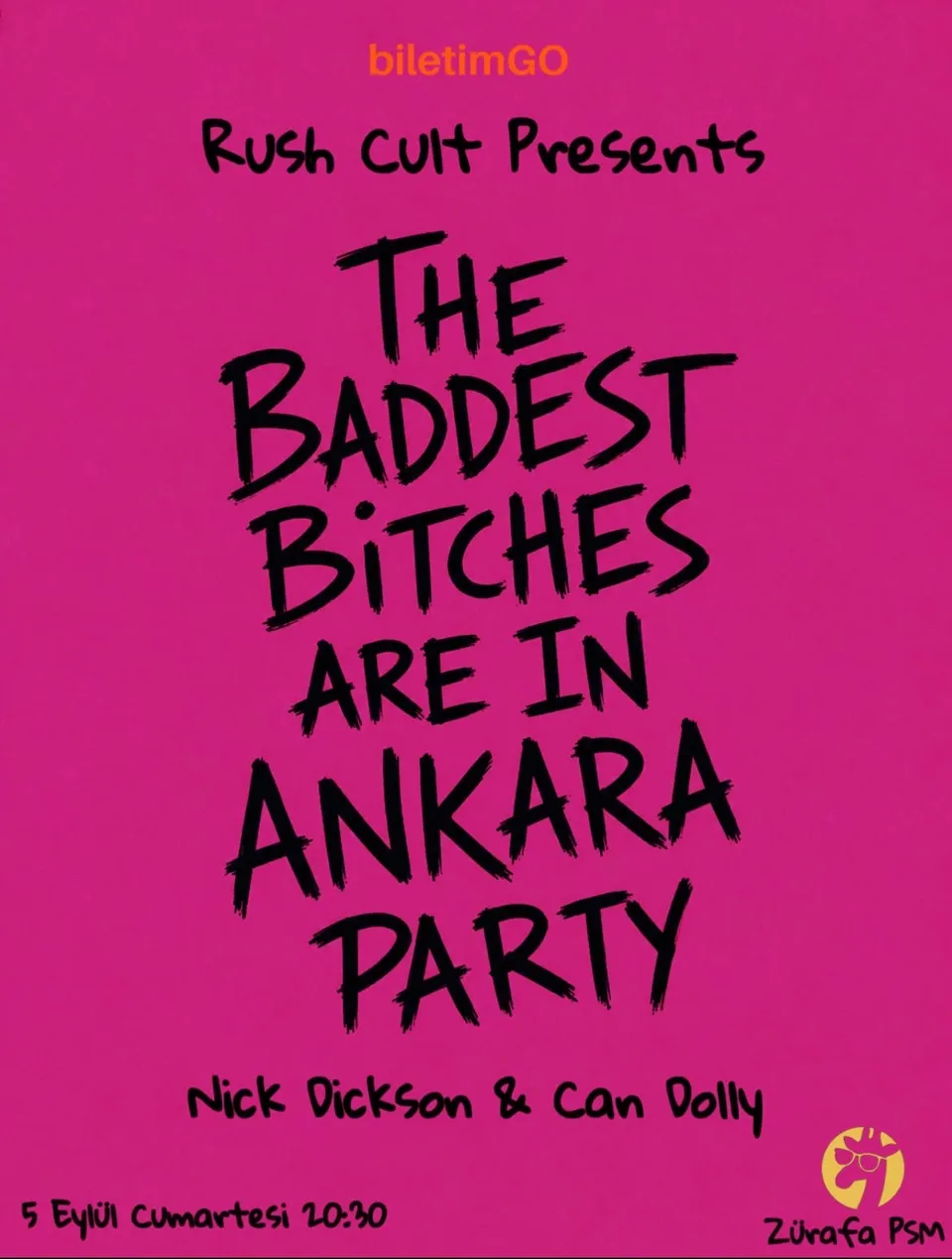 THE BADDEST B*TCHES ARE IN ANKARA PARTY card