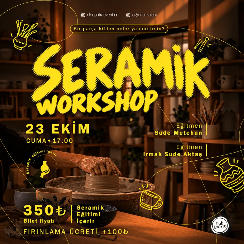 Seramik Workshop card