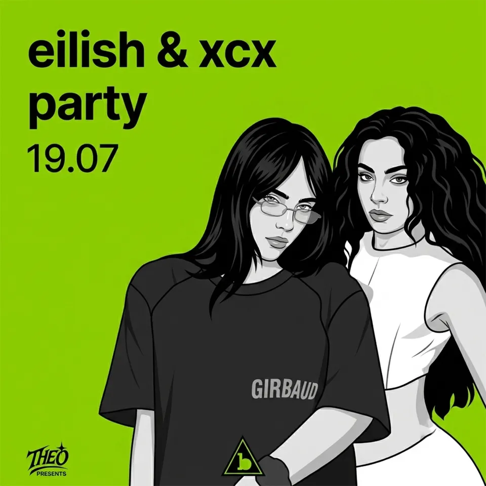 EILISH & XCX PARTY card