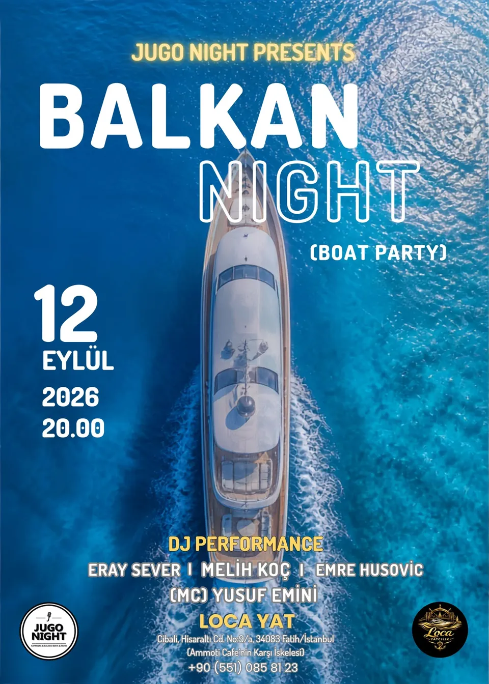 Balkan Night Boat Party card