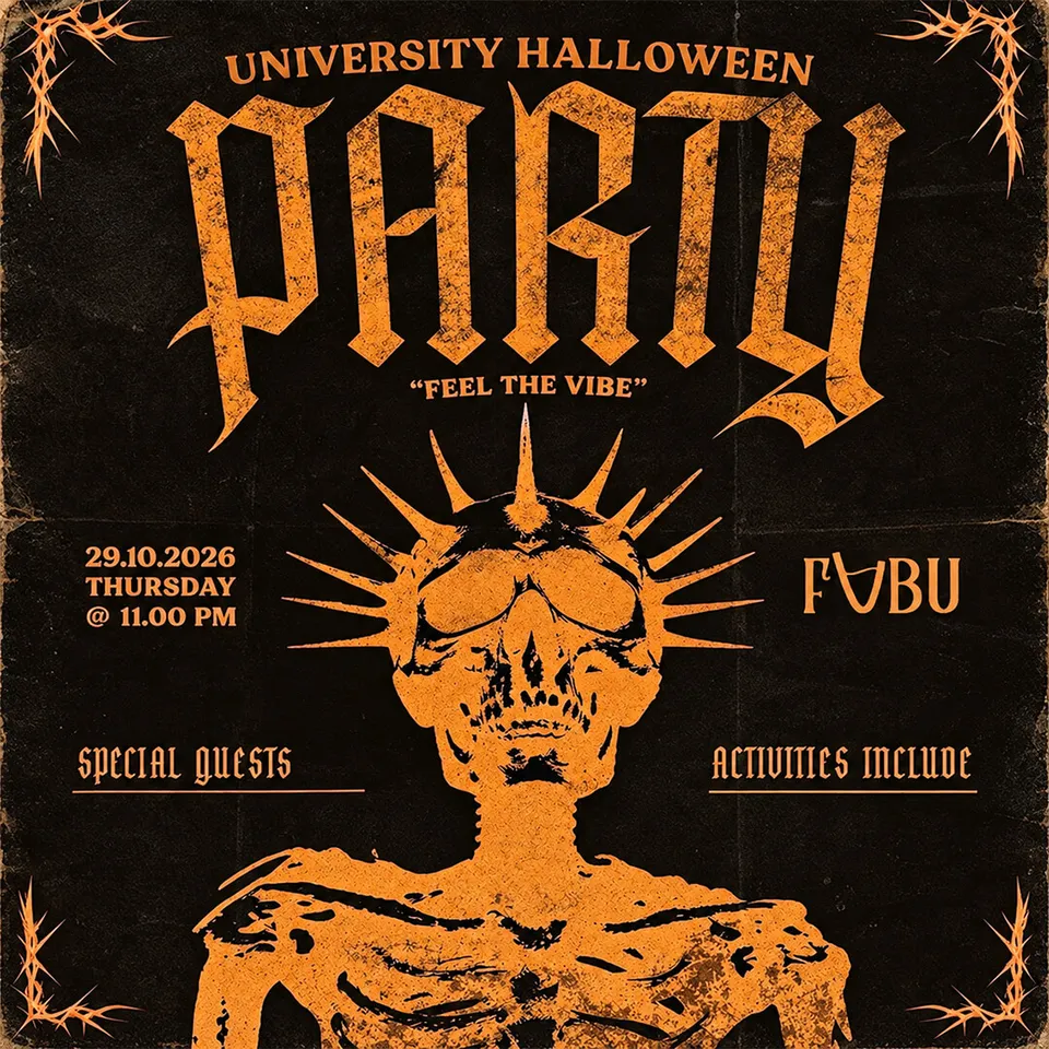 FUBU UNIVERSITY HALLOWEEN card