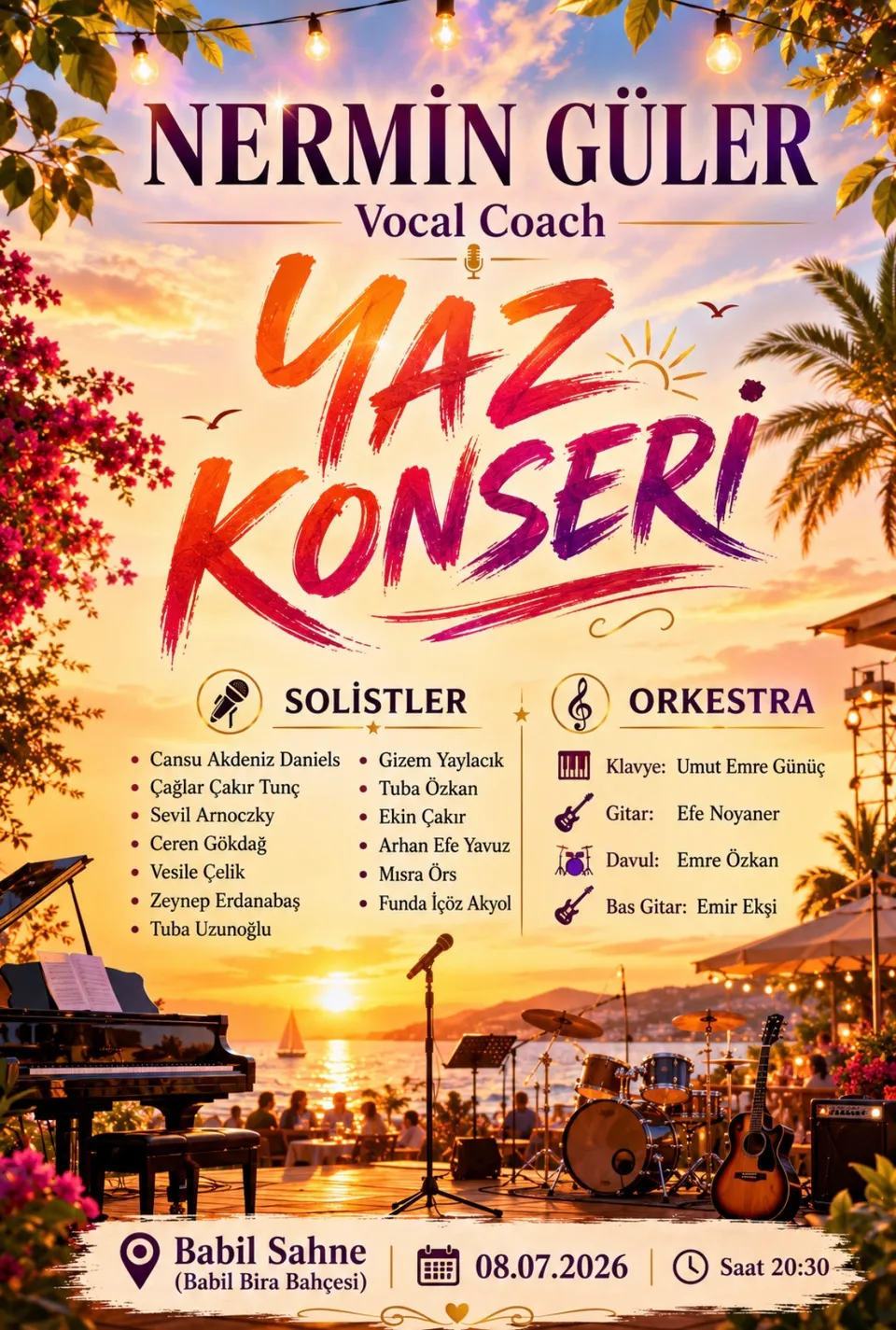 Yaz Konseri card