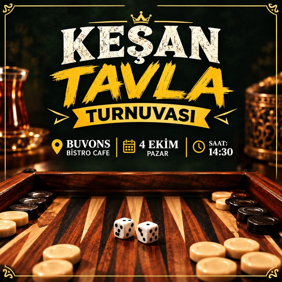 KEŞAN TAVLA TURNUVASI card