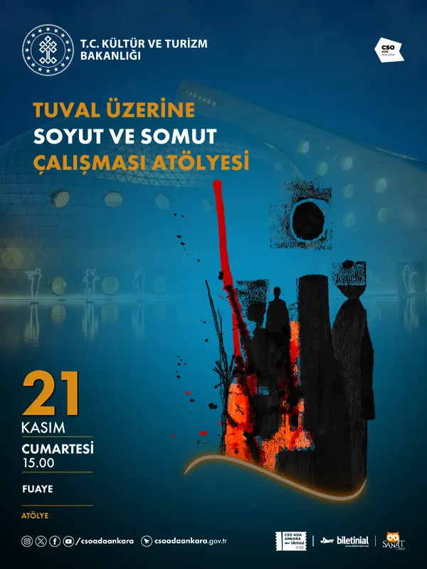 Tuval Üzerine Soyut Ve Somut Çalışması Atölyesi card
