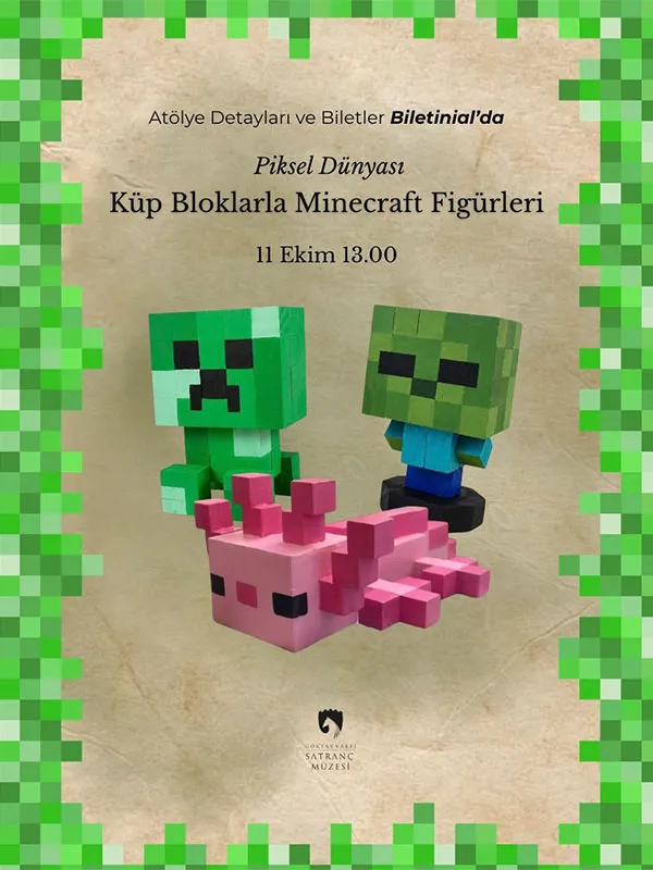 Piksel Dünyası: Küp Blokları Minecraft Figürleri card