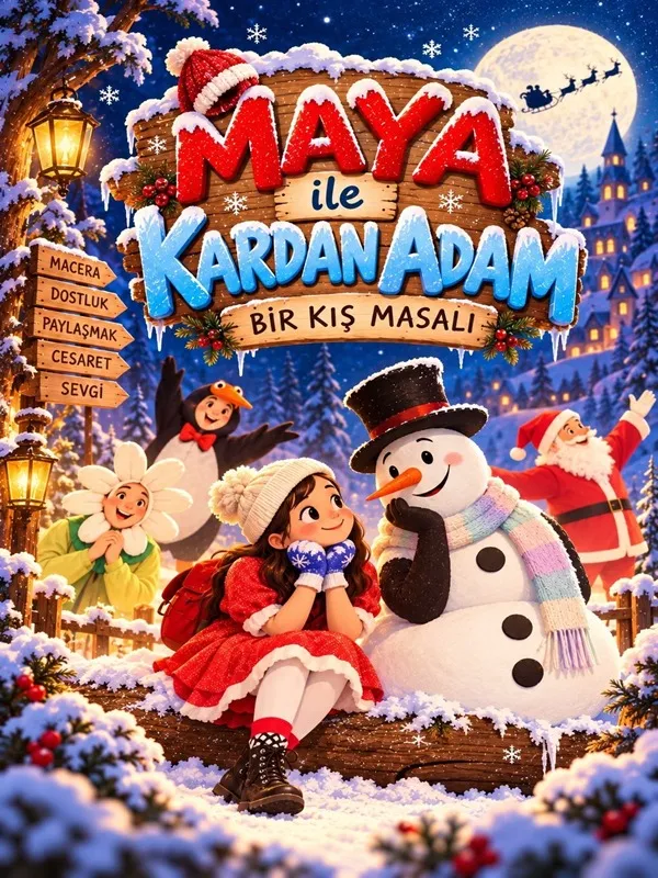 Maya ile Kardan Adam card