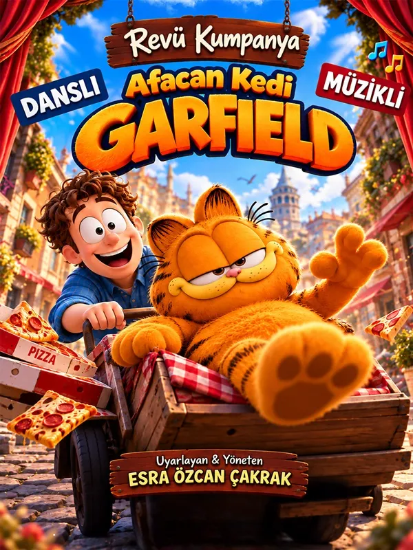 Afacan Kedi Garfield card