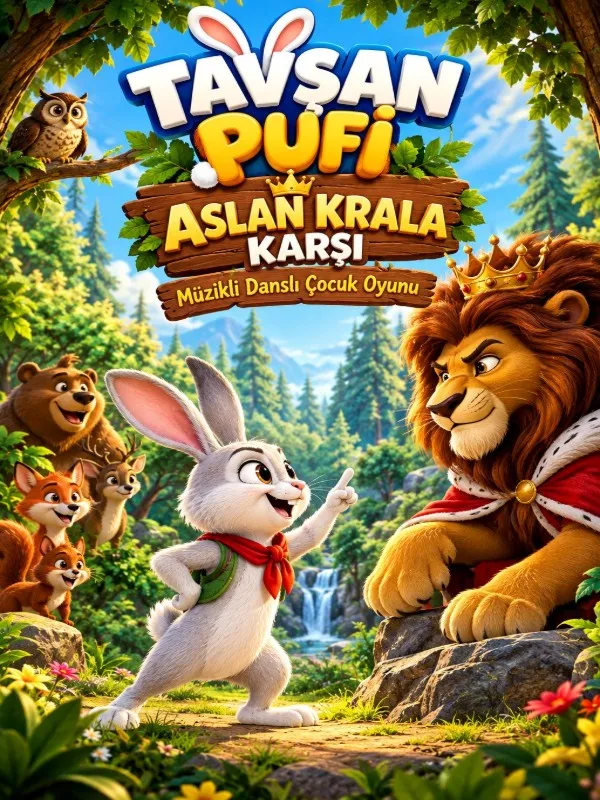 Tavşan Pufi Aslan Krala Karşı card
